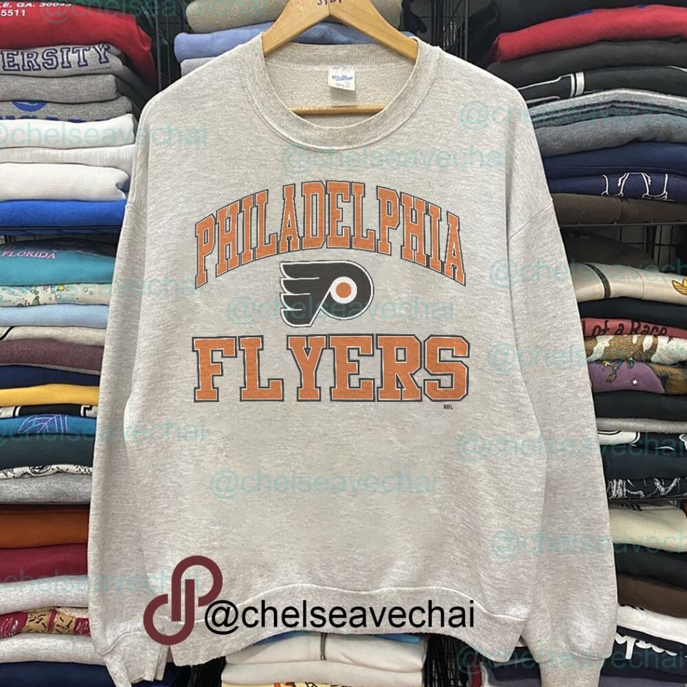 Vintage 90s Philadelphia Flyers Ice hockey Sweatshirt Retro NHL Flyers Shirt Tee